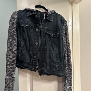 Free People Black Denim Jacket